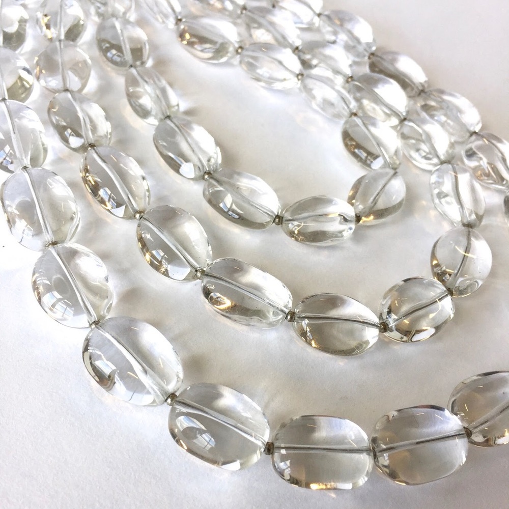 Multi strand rock crystal necklace